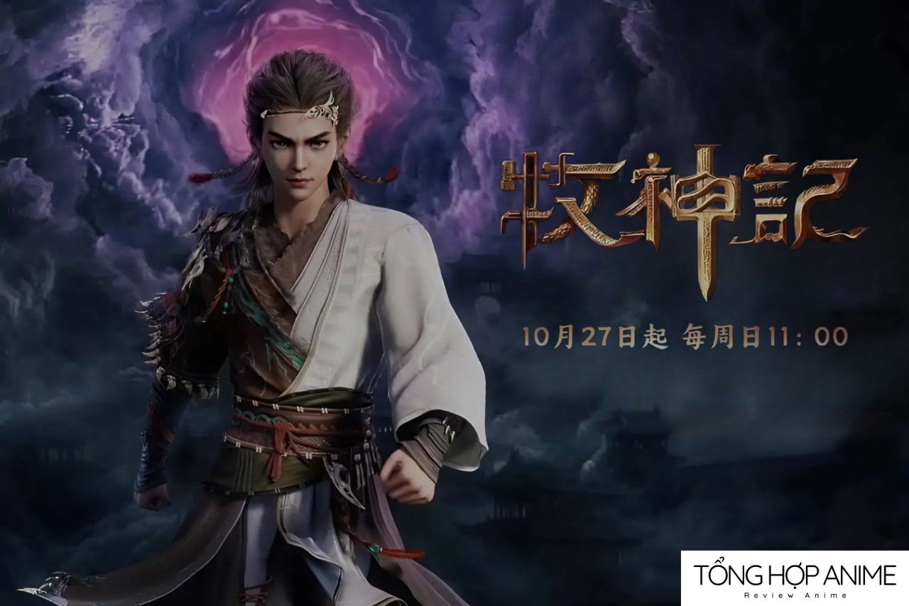 Hình ảnh Tần Mục, nhân vật chính của Mục Thần Ký, với biểu cảm mạnh mẽ