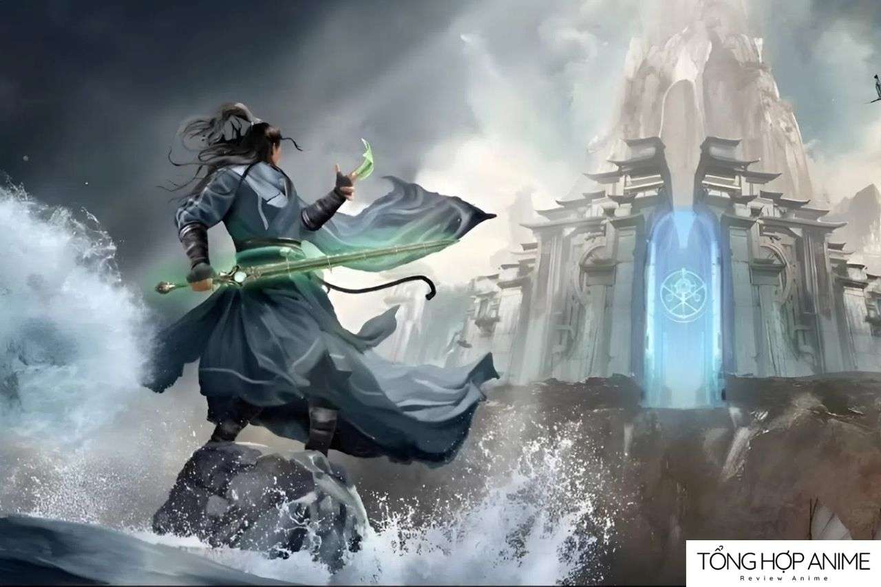 Khoảnh khắc trong sơ lược Phàm Nhân Tu Tiên – khi Hàn Lập bước qua sóng gió để chạm đến tiên giới.