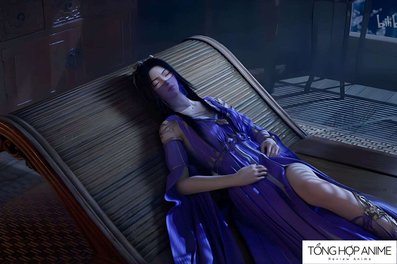 Tử Linh Tiên Tử – khoảnh khắc tĩnh lặng hiếm hoi giữa hành trình tu luyện đầy sóng gió.